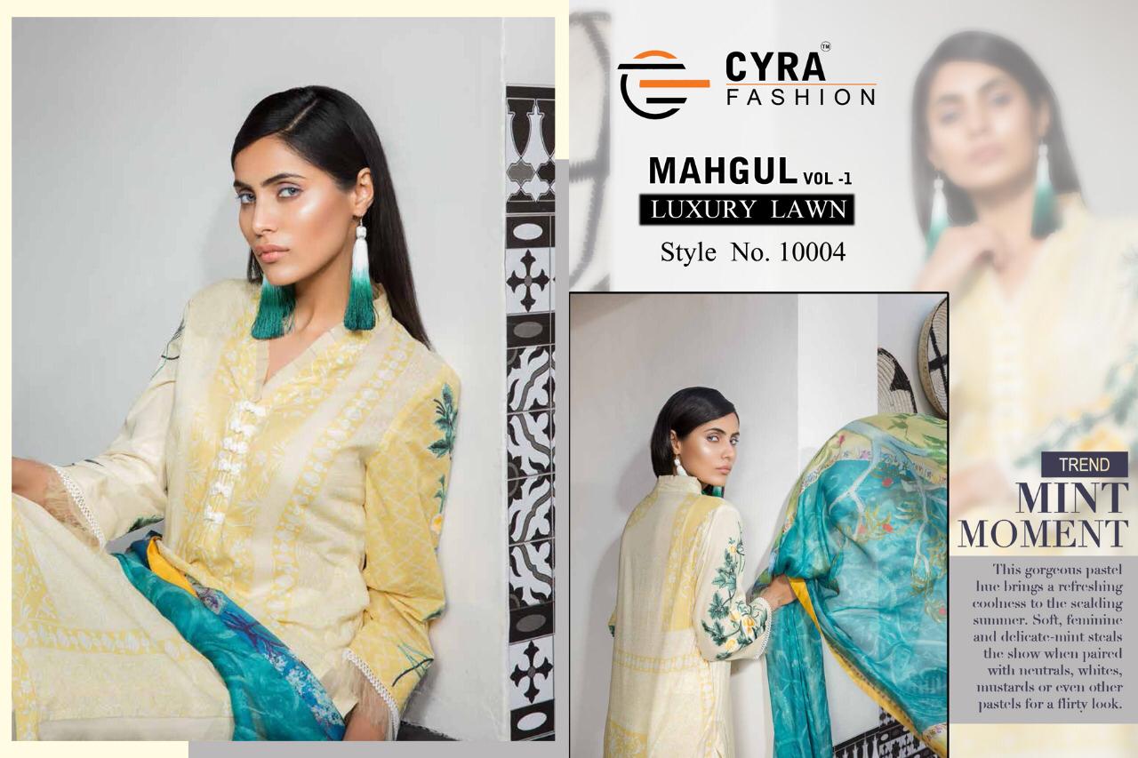 cyra fashion mahgul luxury lawn collection of salwaar suits at reasonable rate