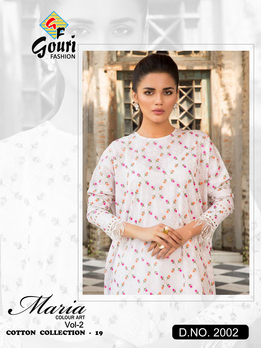 Gouri fashion maria colour art vol 2 salwar kameez collection dealer