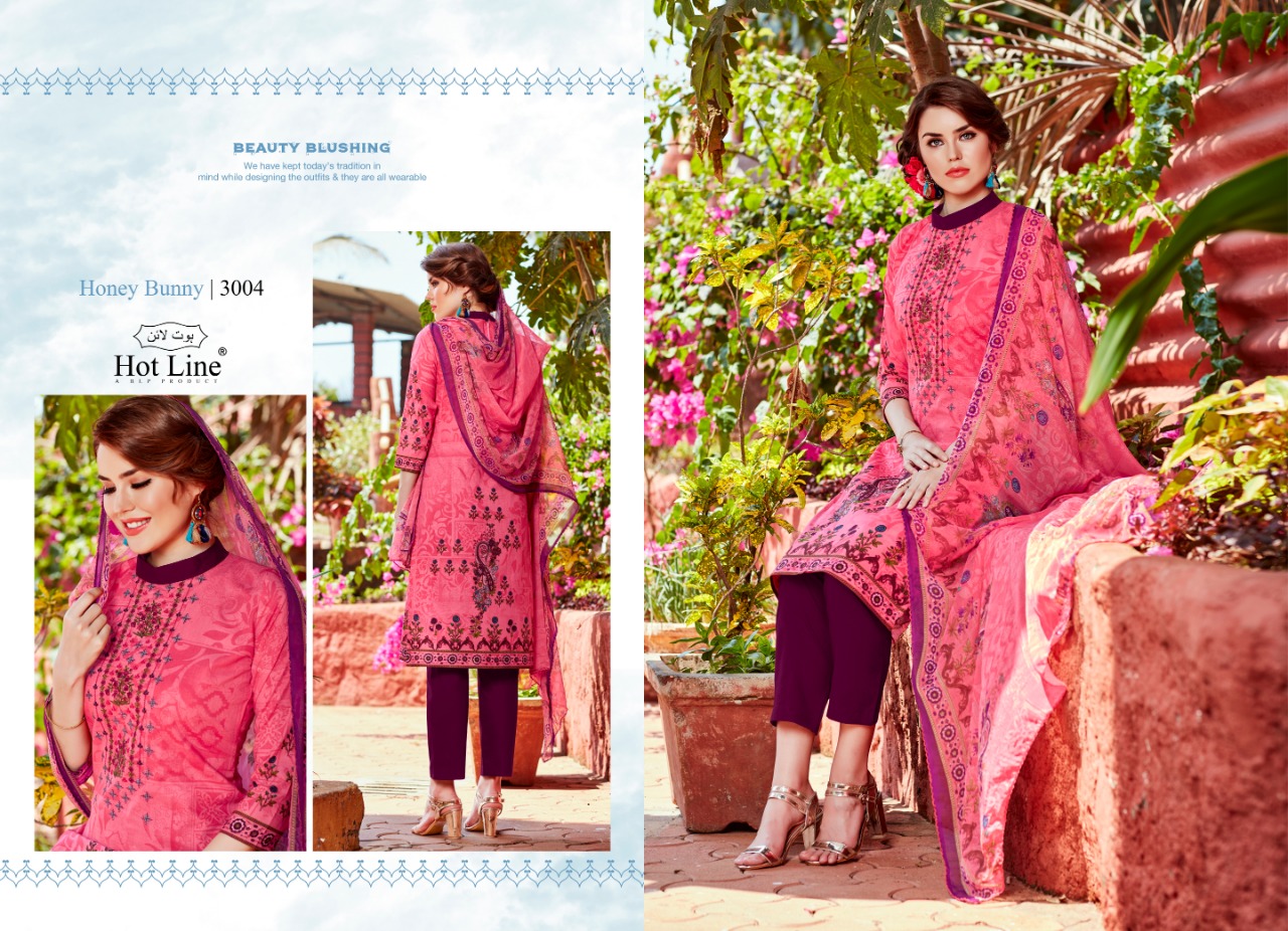 hotline hunny bunny vol 3 colorful salwaar suits collection at reasonable rate