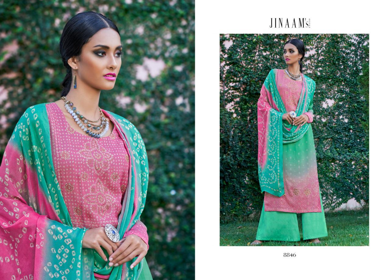 jinaam atiya adorn vol 2 collection of colorful salwaar suits