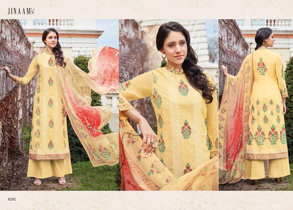 jinaam mughal garden colorful wear salwaar suits collection