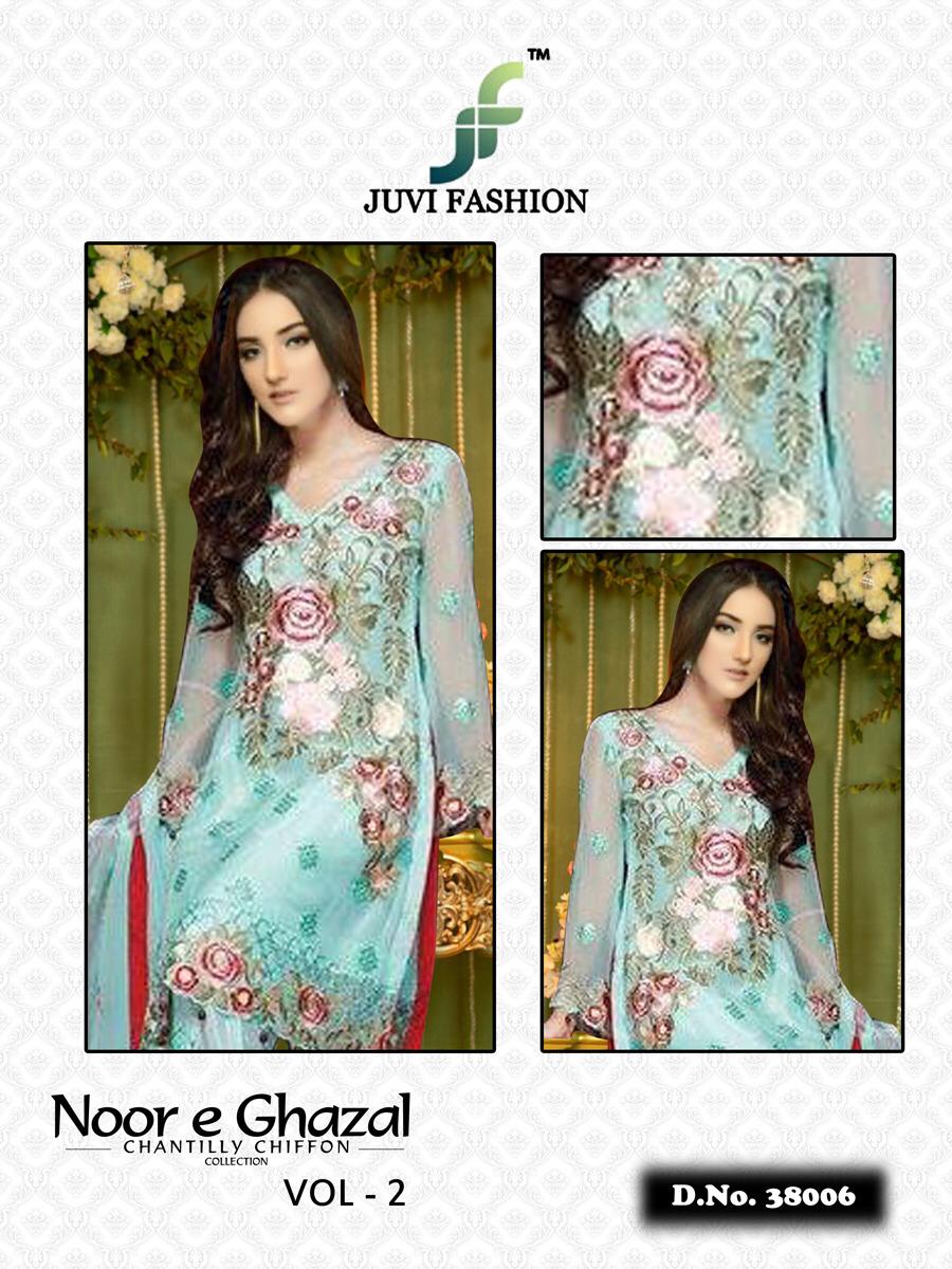 juvi fashion noor e ghazal chantilly chiffon collection 19 colorful salwaar suits