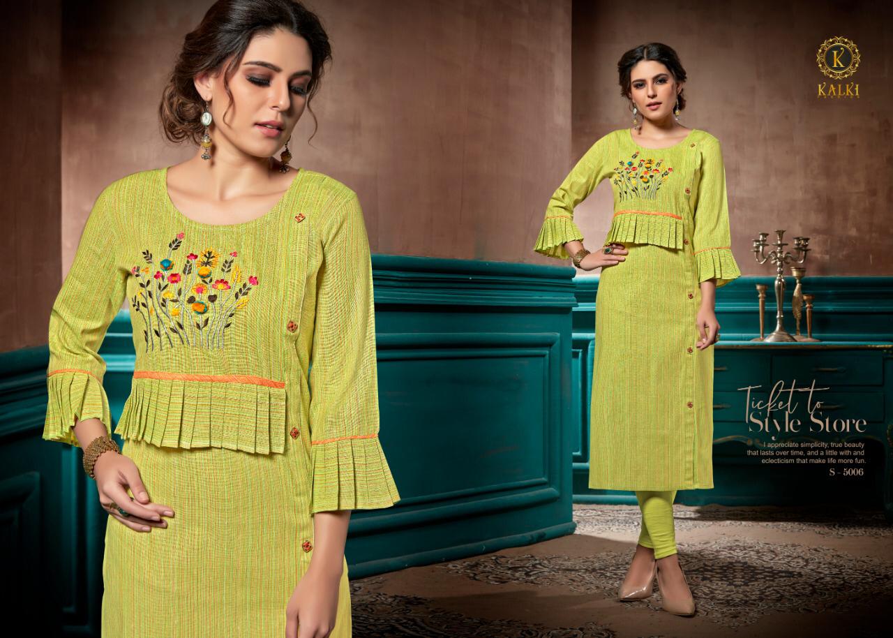 kalki fashion  elite colorful fancy collection of kurtis catalog at reasonable rate