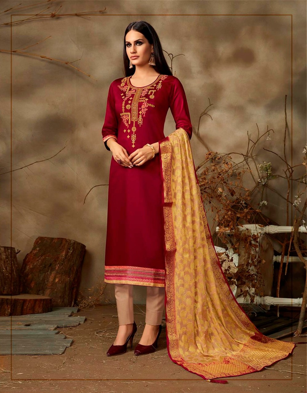 kessi  parampara vol 8 colorful fancy collection of salwaar suits