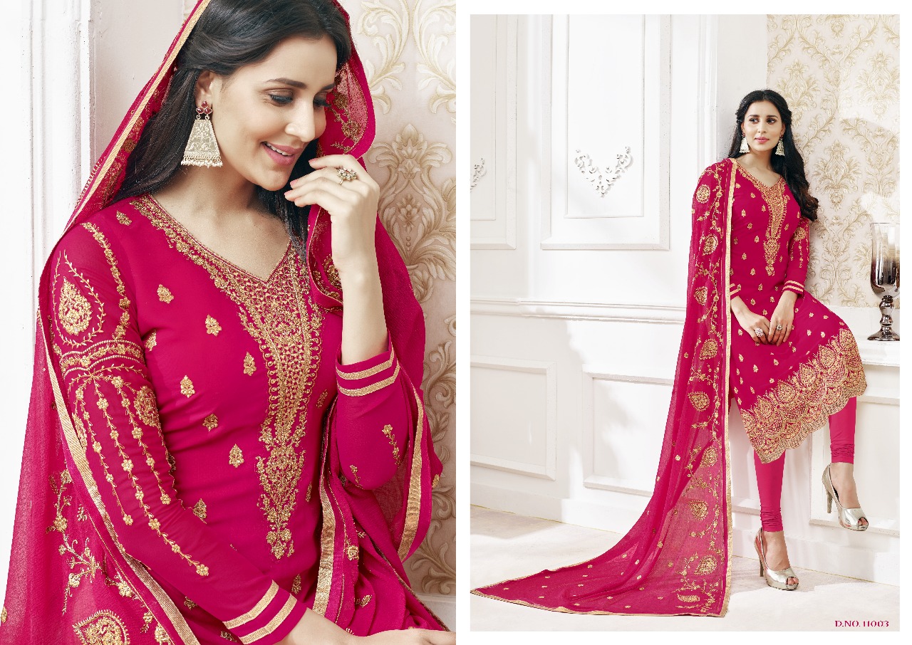 lavli fashion lavli vol 11 heavy duppatta colorful fancy collection of salwaar suits