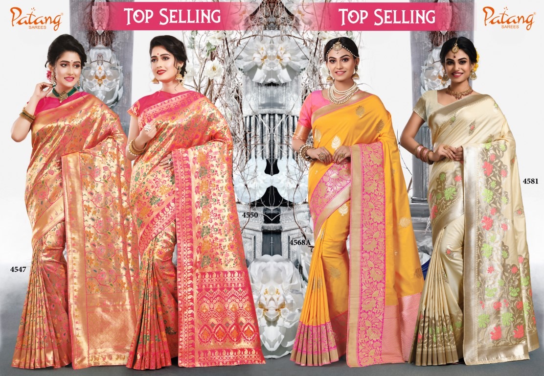 Patang sarees sargam ethnic collection of Sarees at wholesale rate