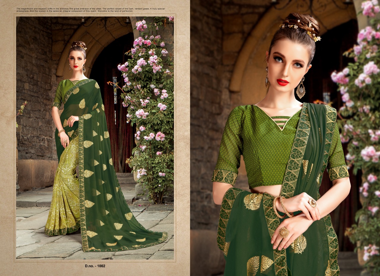 priya paridhi mantra colorful fancy sarees catalog at reasonable rate
