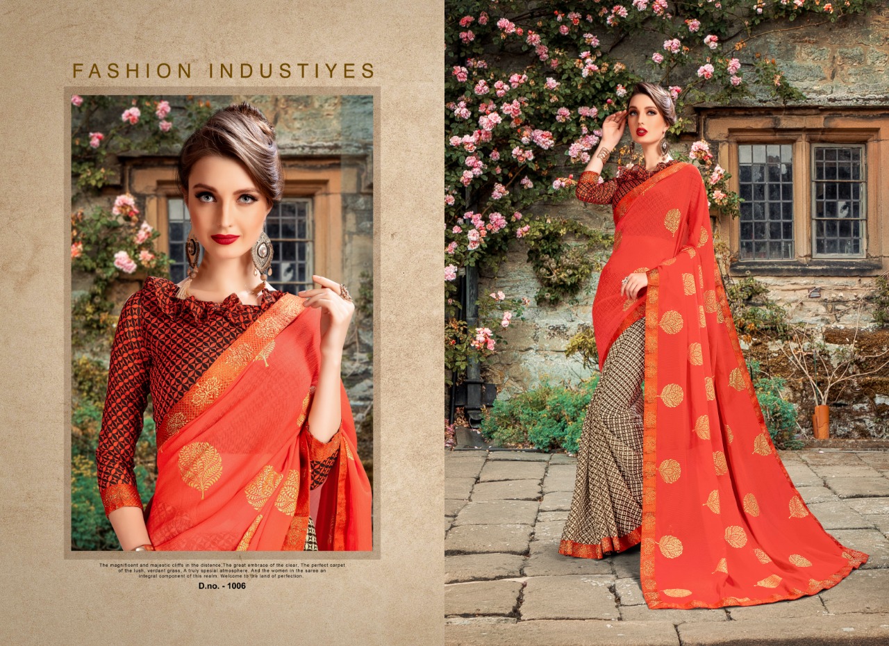 priya paridhi mantra colorful fancy sarees catalog at reasonable rate