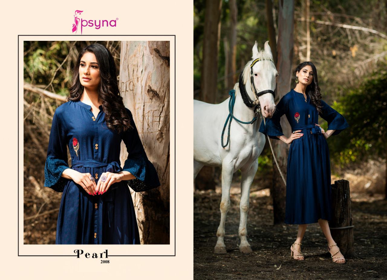 psyna pearl vol 2 colorful fancu collection of kurtis at reasonable rate