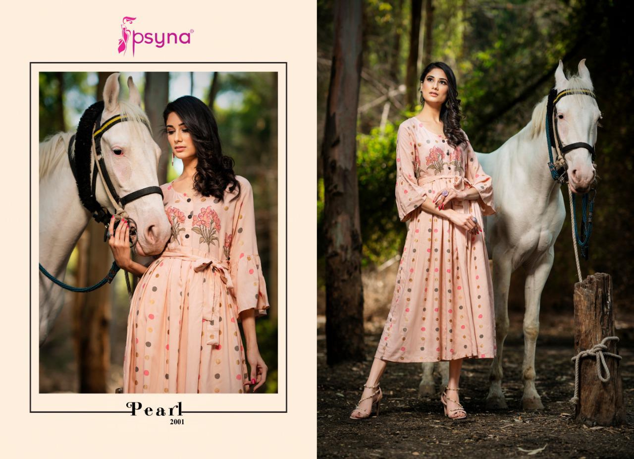 psyna pearl vol 2 colorful fancu collection of kurtis at reasonable rate