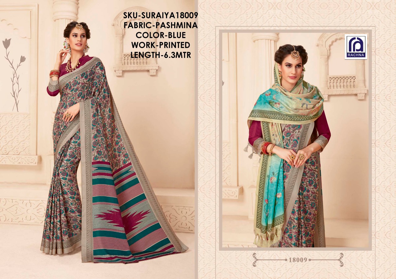 rachna arts suraiya colorful fancy wear sarees collection