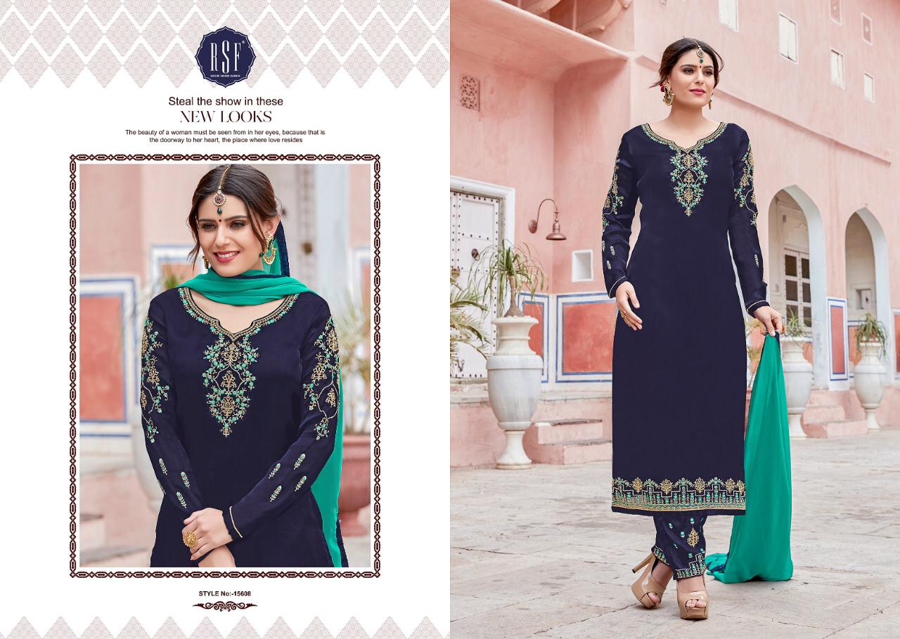 rSF zarina bottom work colorful fancy collection of salwaar suits