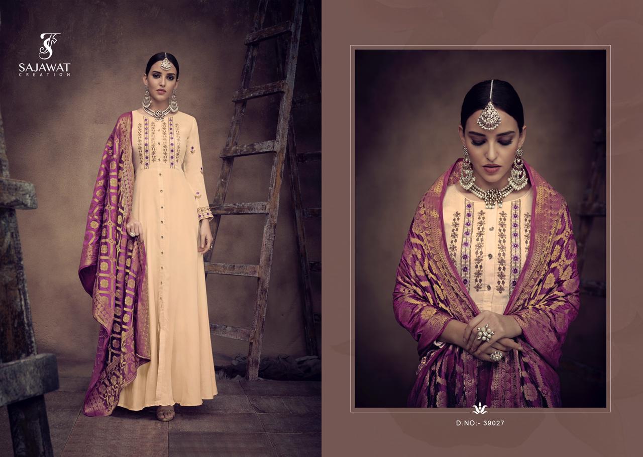 sajawat creatio bride 4 beautiful collection of long gowns with dupatta