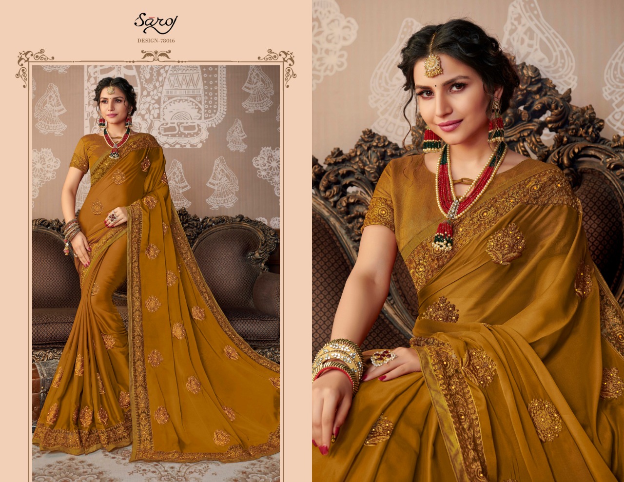 saroj bahurani 2  colorful designer collection of sarees