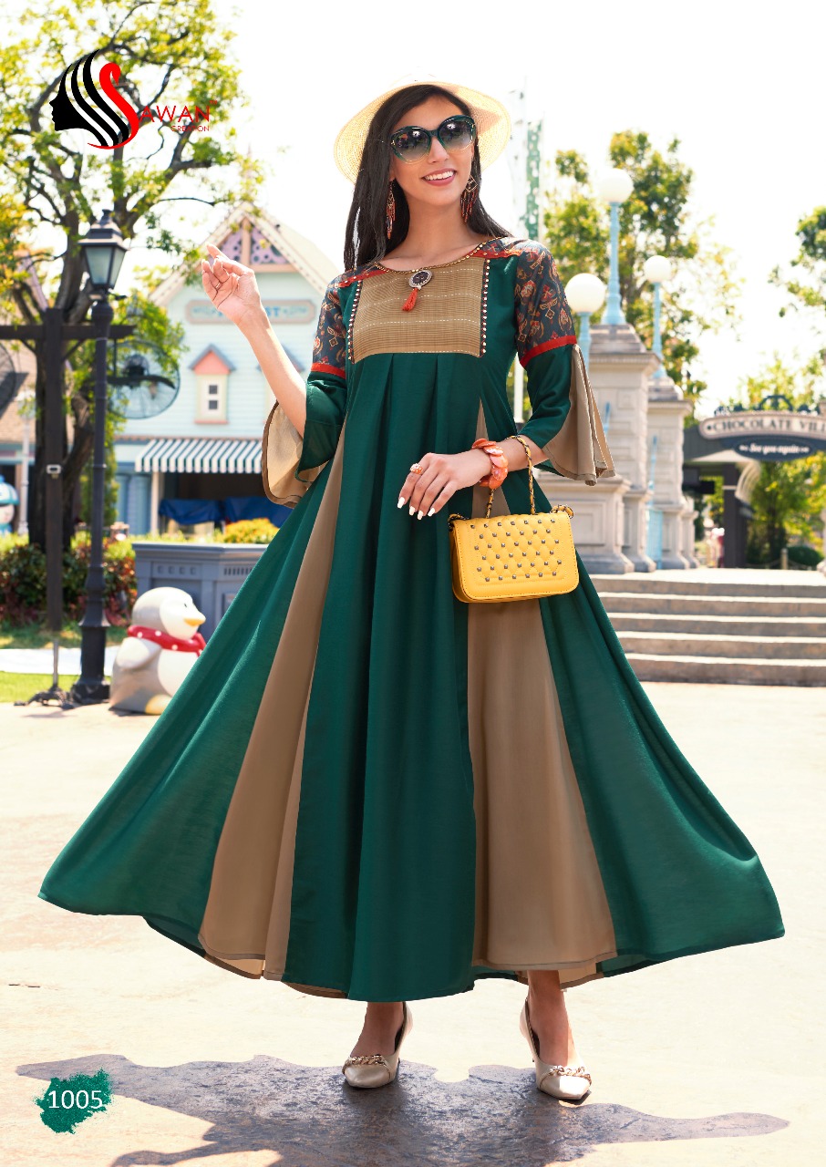sawaan creation fashion raftaar vol 1 fancy casual wear kurtis at reasonable rate