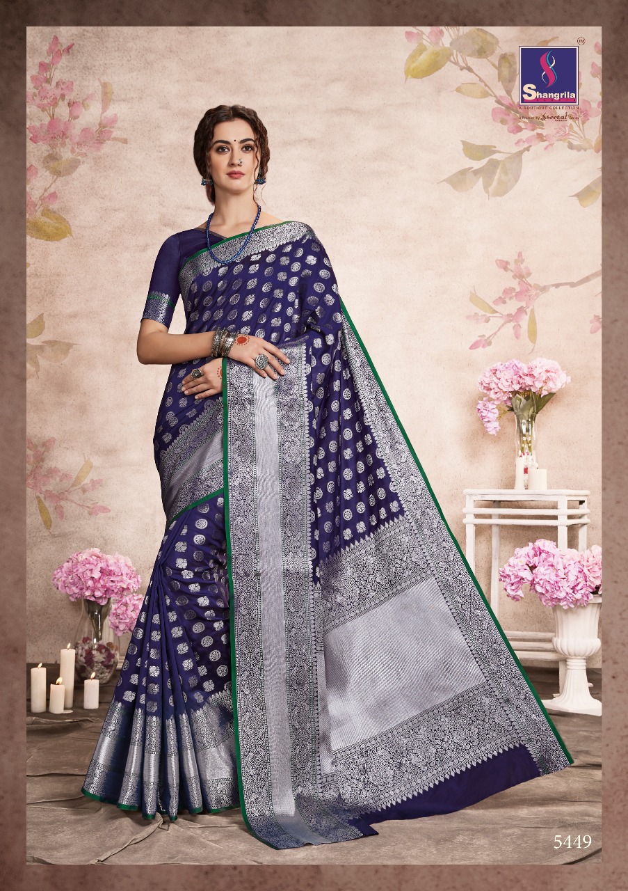 shangrila aashna silk colorful casual wear sarees collection