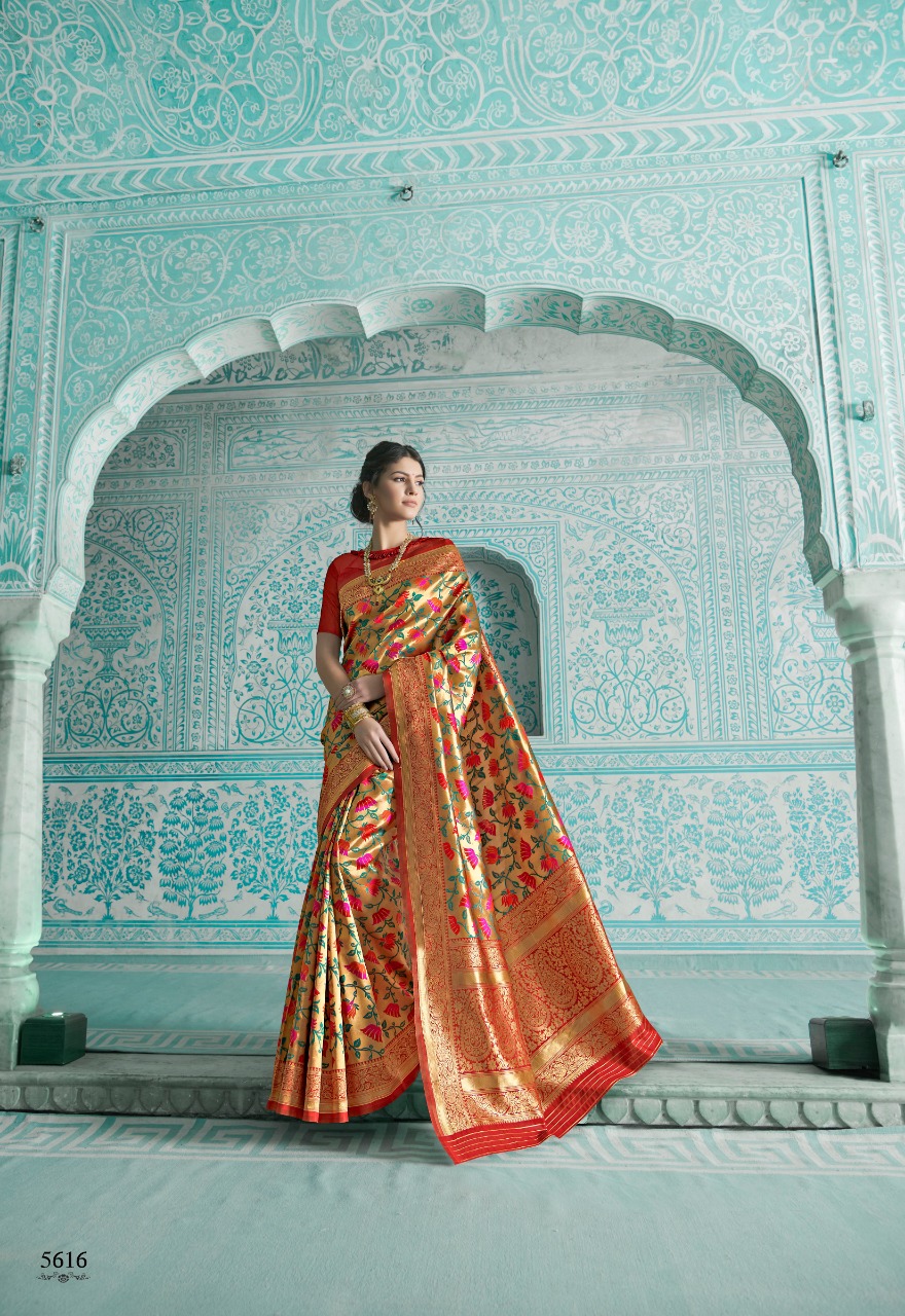 shangrila paithani colorful designer collection of sarees
