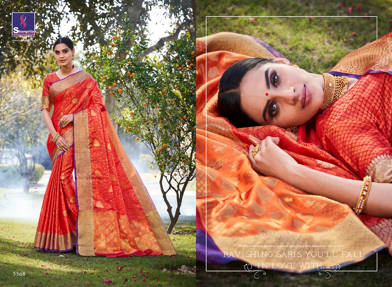 shangrila vibhavari colorful fancy collection of sarees