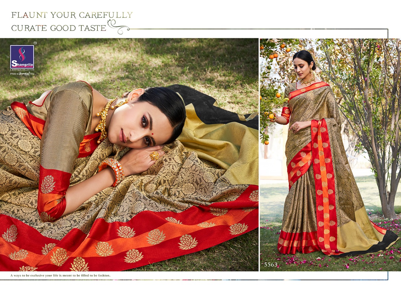 shangrila vibhavari colorful fancy collection of sarees