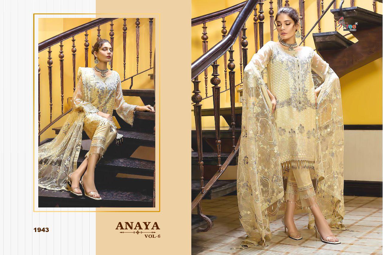 shree fabs anaya vol 6 colorful designer collection of salwaar suits