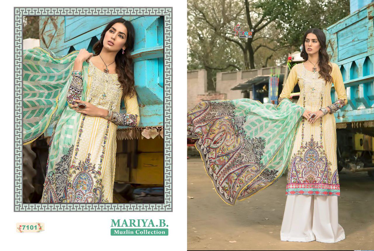 shree fabs maria b muzlin collection of salwaar suits