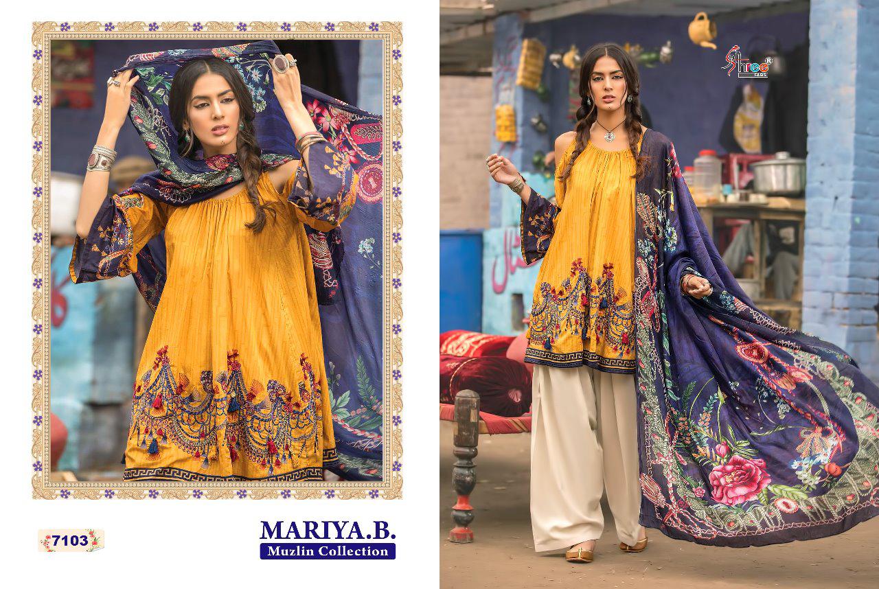shree fabs maria b muzlin collection of salwaar suits