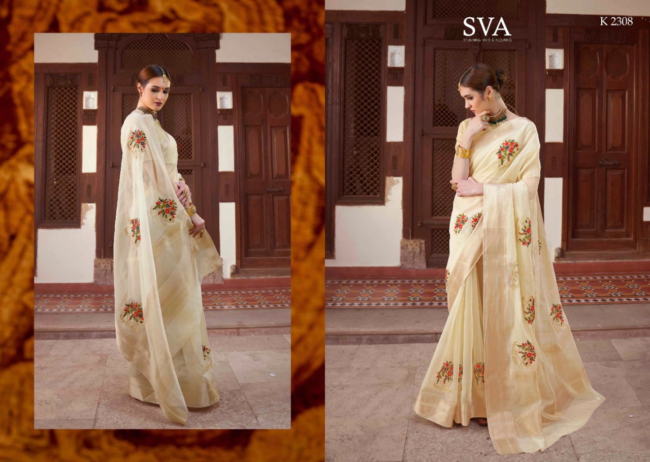 sVA saahitya colorful fancy collection of sarees