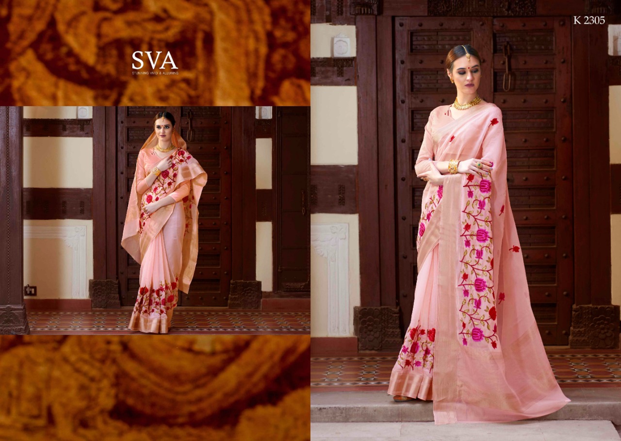 sVA saahitya colorful fancy collection of sarees