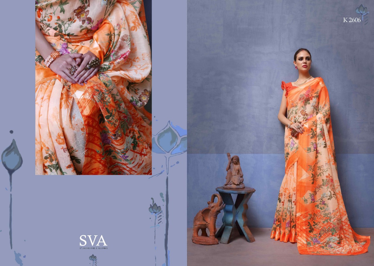 sVA summer slub colorful casual wear sarees at reasonable rate