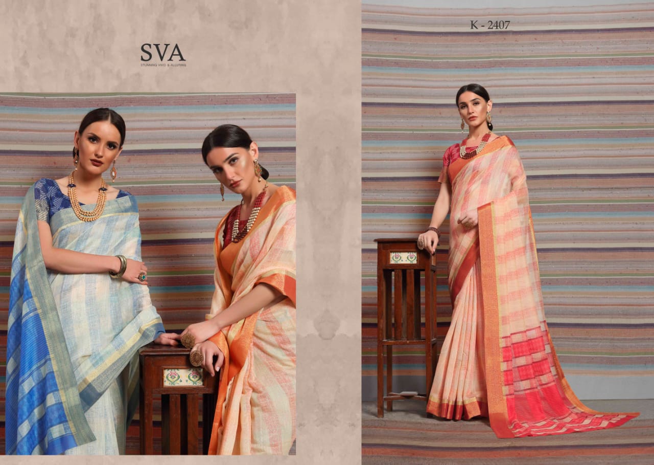 sVA swara colorful fancy collection of sarees