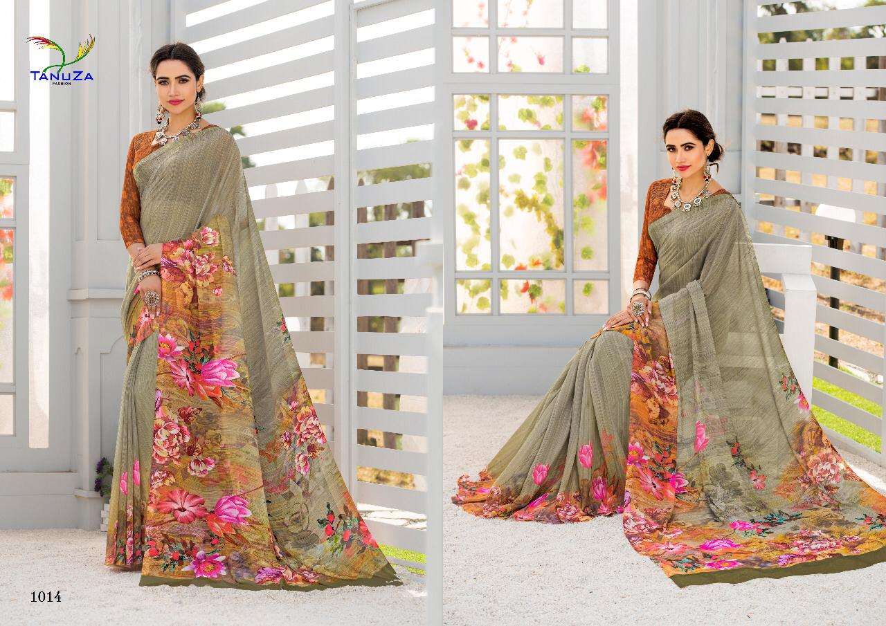 tanuza kisu colorful collection of sarees at reasonable rate