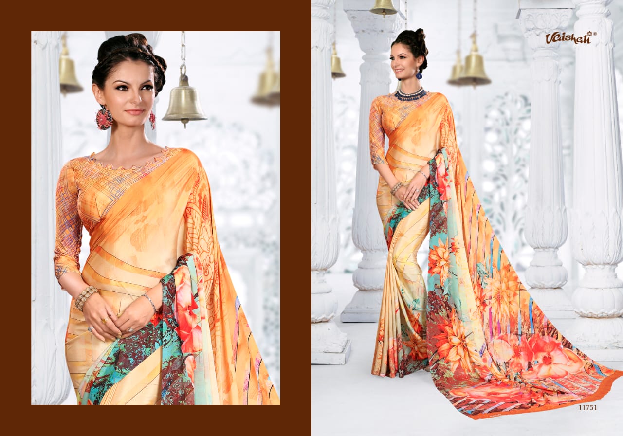 vaishali fashion mayraa crape 6 colorful collection of sarees