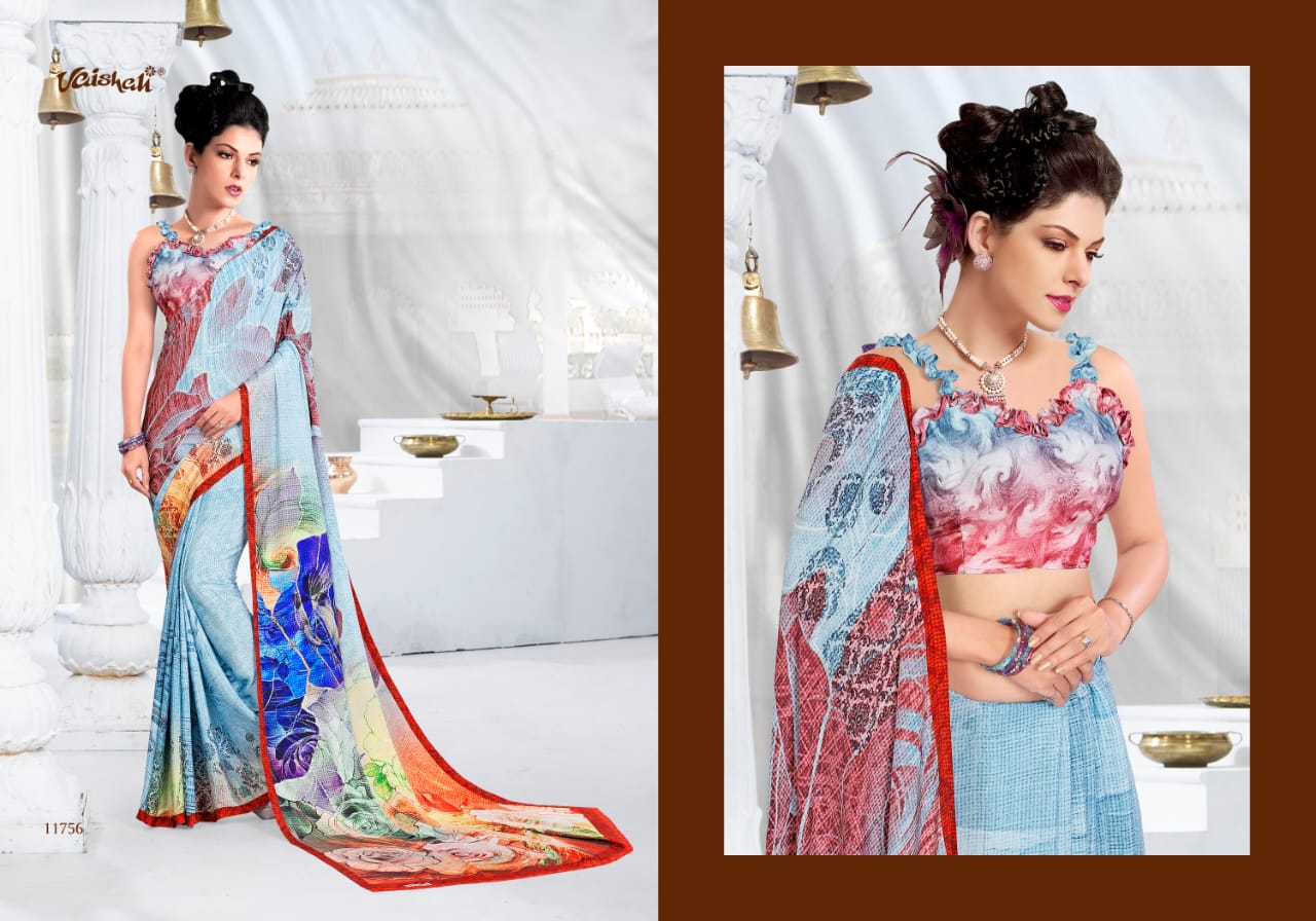 vaishali fashion mayraa crape 6 colorful collection of sarees