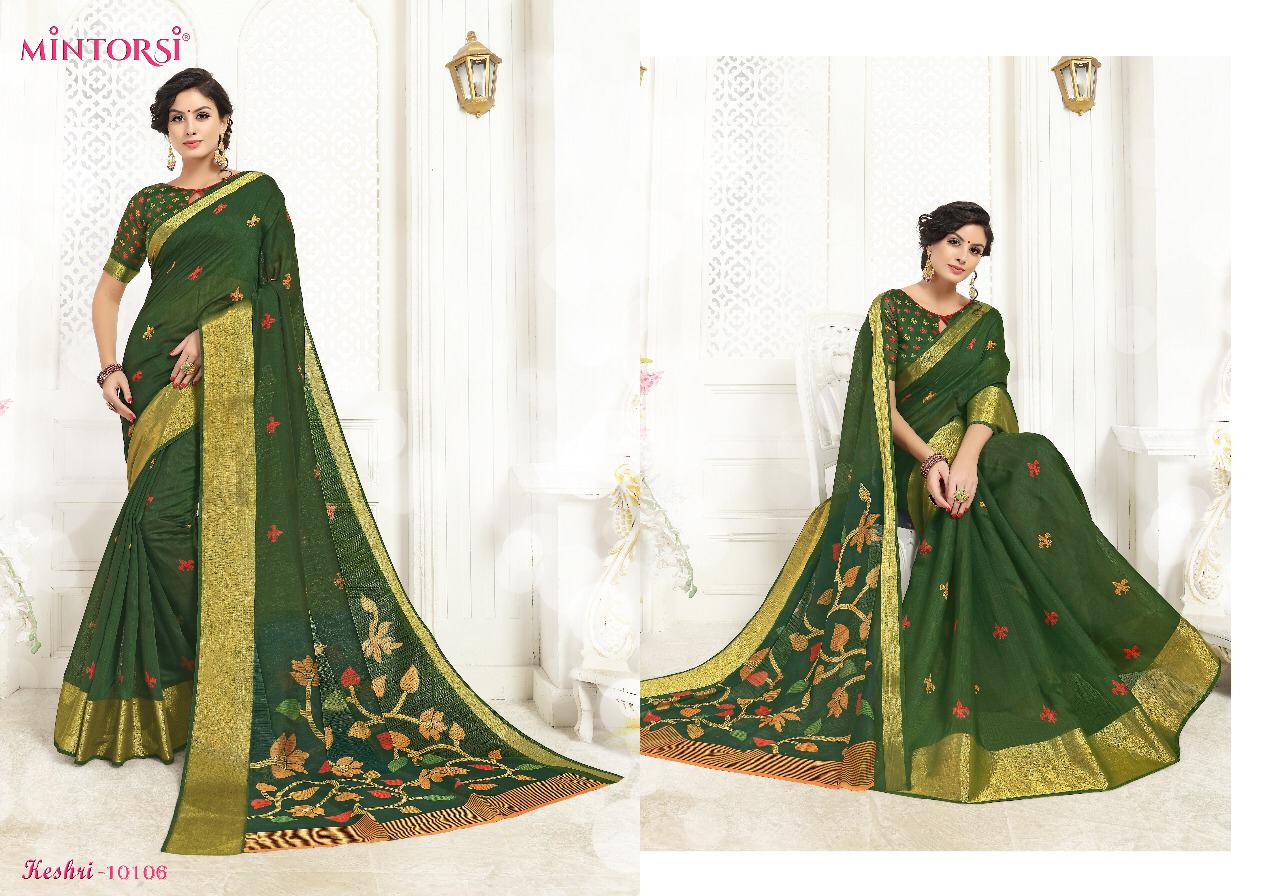 varsiddhi mintorsi keshri colorful fancy collection of sarees at reasonable rate