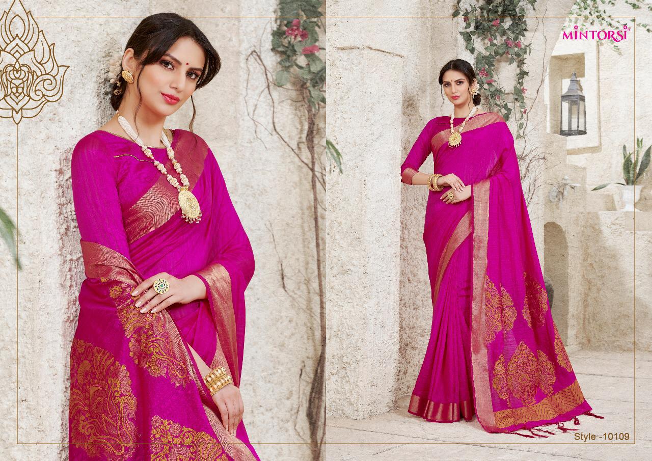 varsiddhi mintorsi sairandhri colorful fancy collection of sarees at reasonable rate