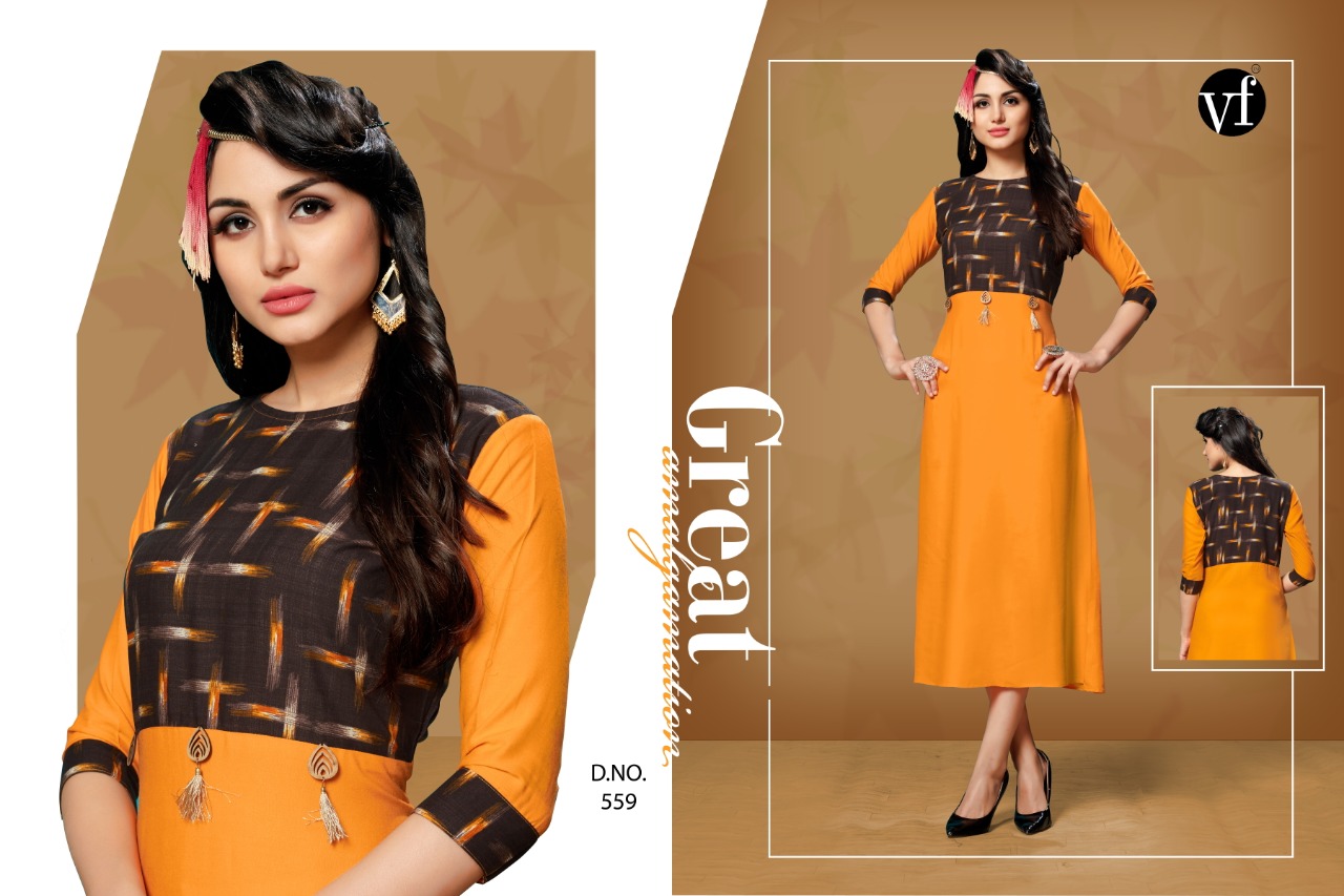 vF india glamour colorful kurtis catalog at reasonable rate