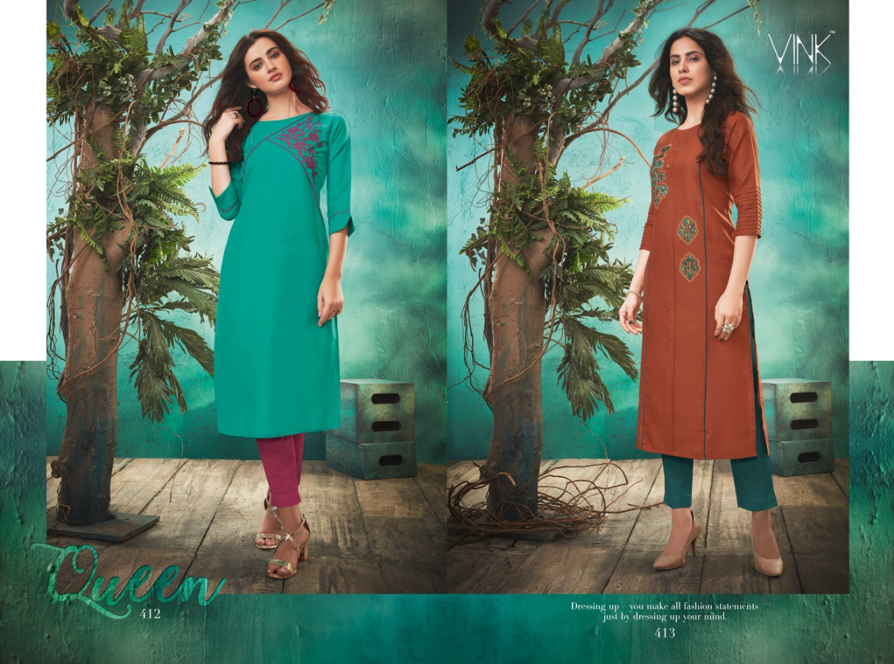 vink applique fancy ready to wear kurtis collection at reasonable rate