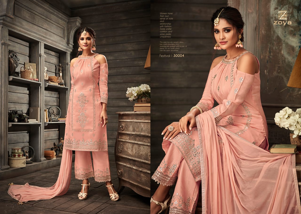 zoya festival colorful designer collection of outfits