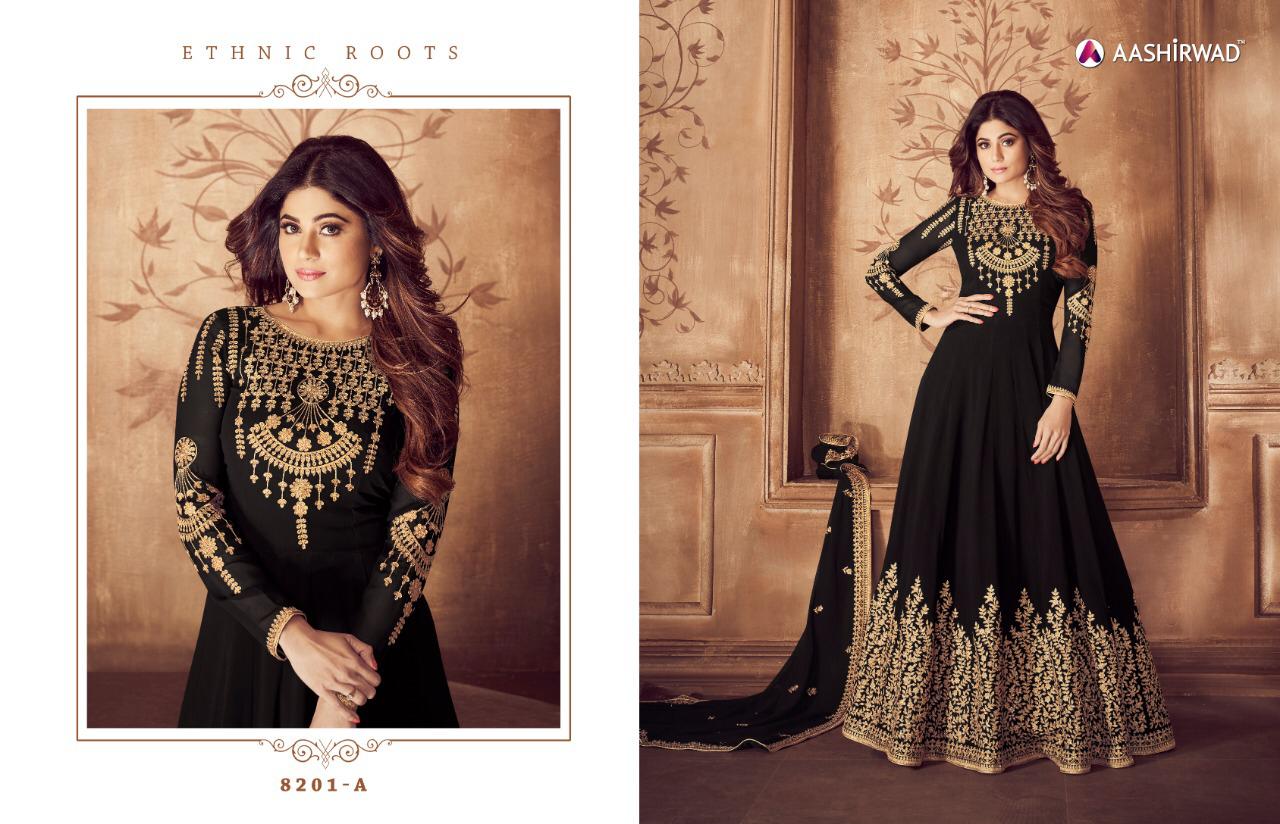 aashirwad creation riona gold fancy designer collection of outfits