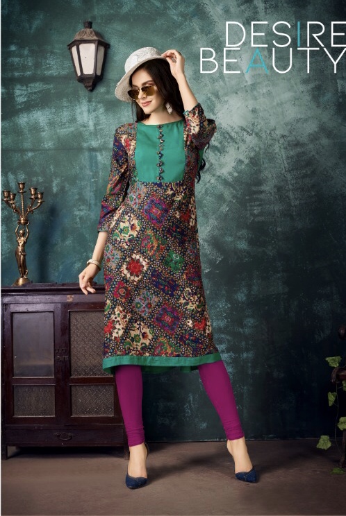 aesha collection  dazzle colorful ready to wear kurtis at reasonable rate