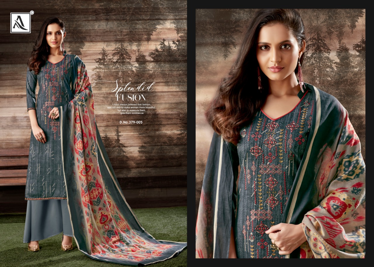 Alok suits evershine fancy cotton salwar kameez collection