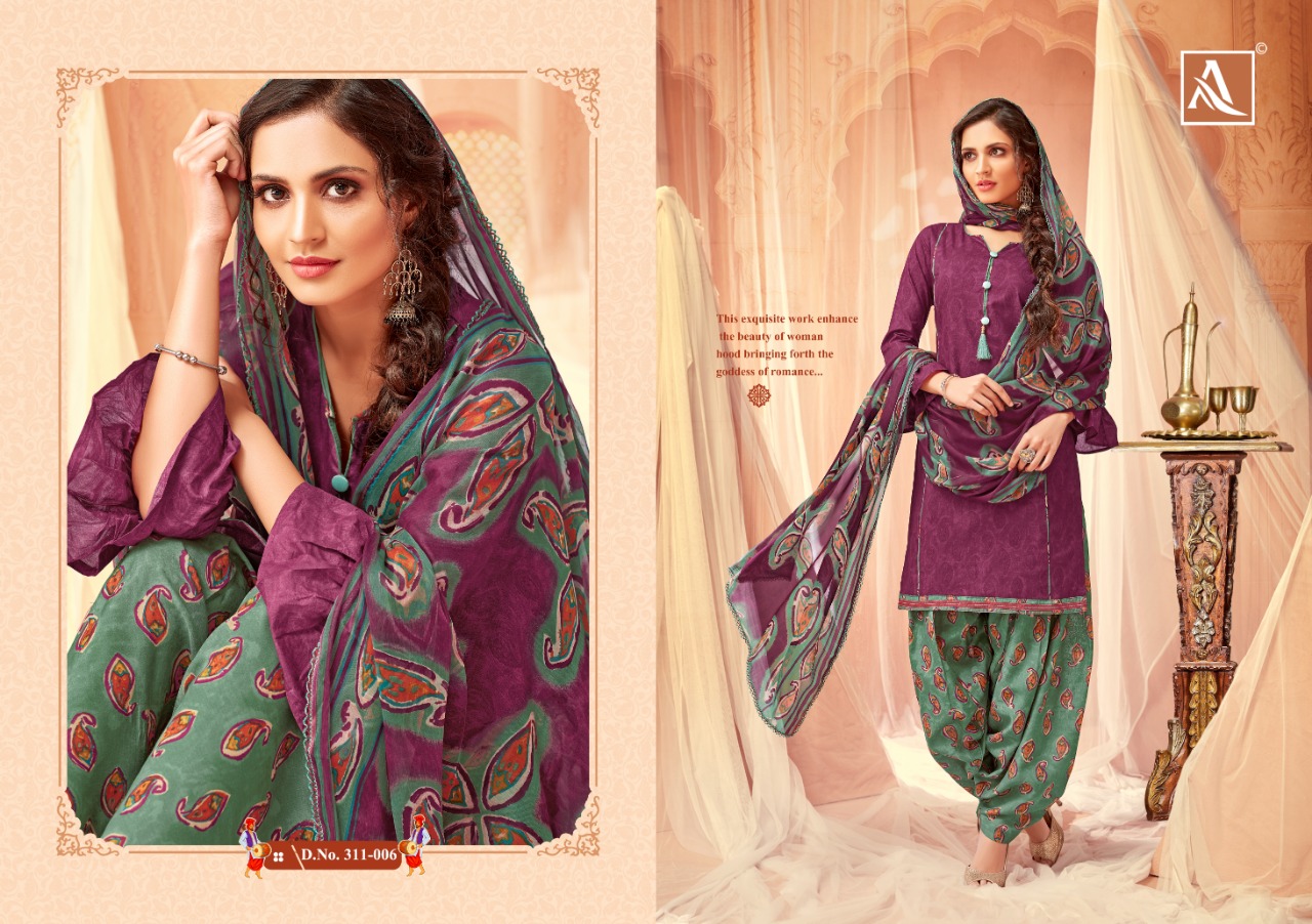 alok suits noor e patiala colorful fancy collection of salwaar suits