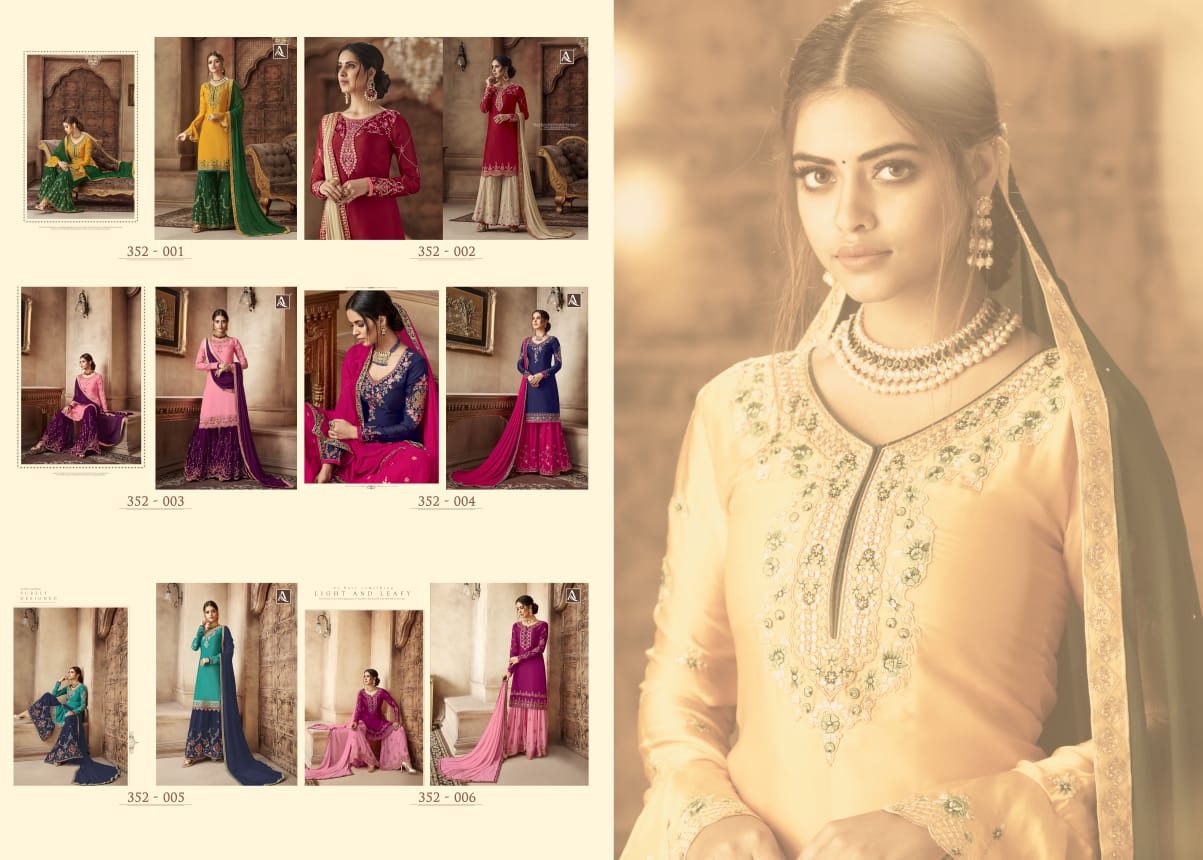 alok suits simmer colorful fancy collection of salwaar suits