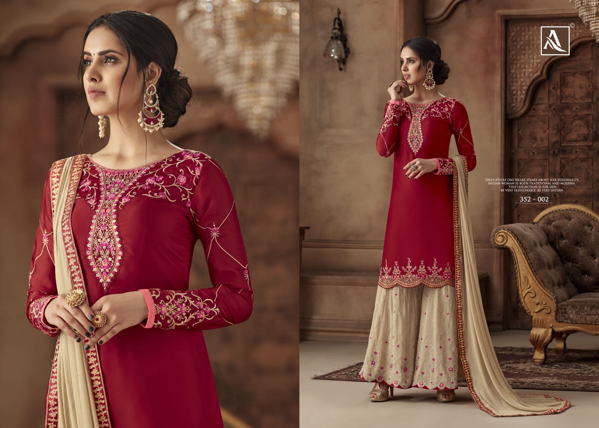 alok suits simmer colorful fancy collection of salwaar suits
