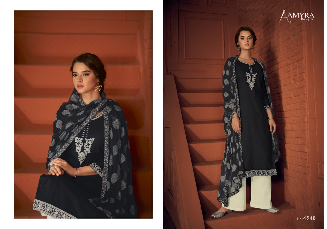 Amyra designer nikhar nx cambric cotton salwar suit Material