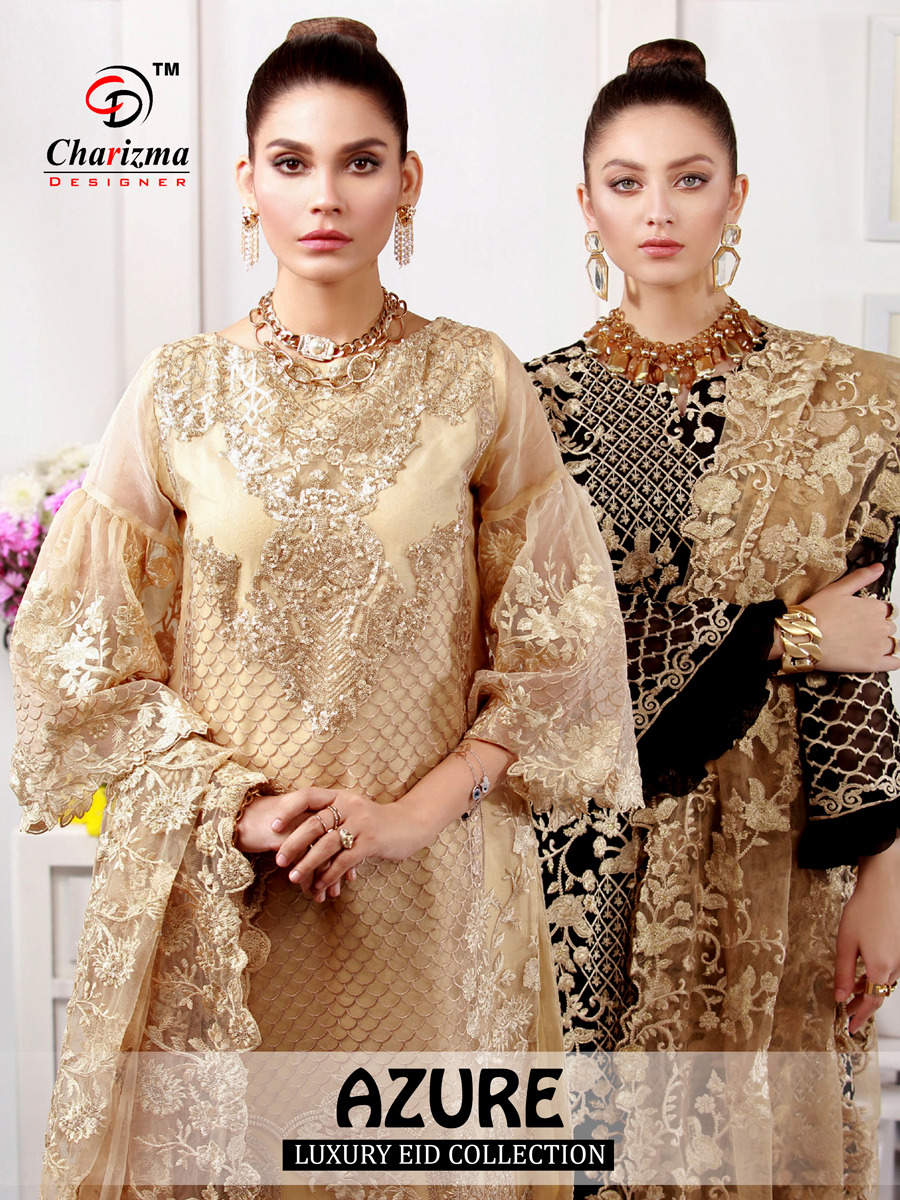 Charizma designer azure luxury eid collection karachi salwar kameez