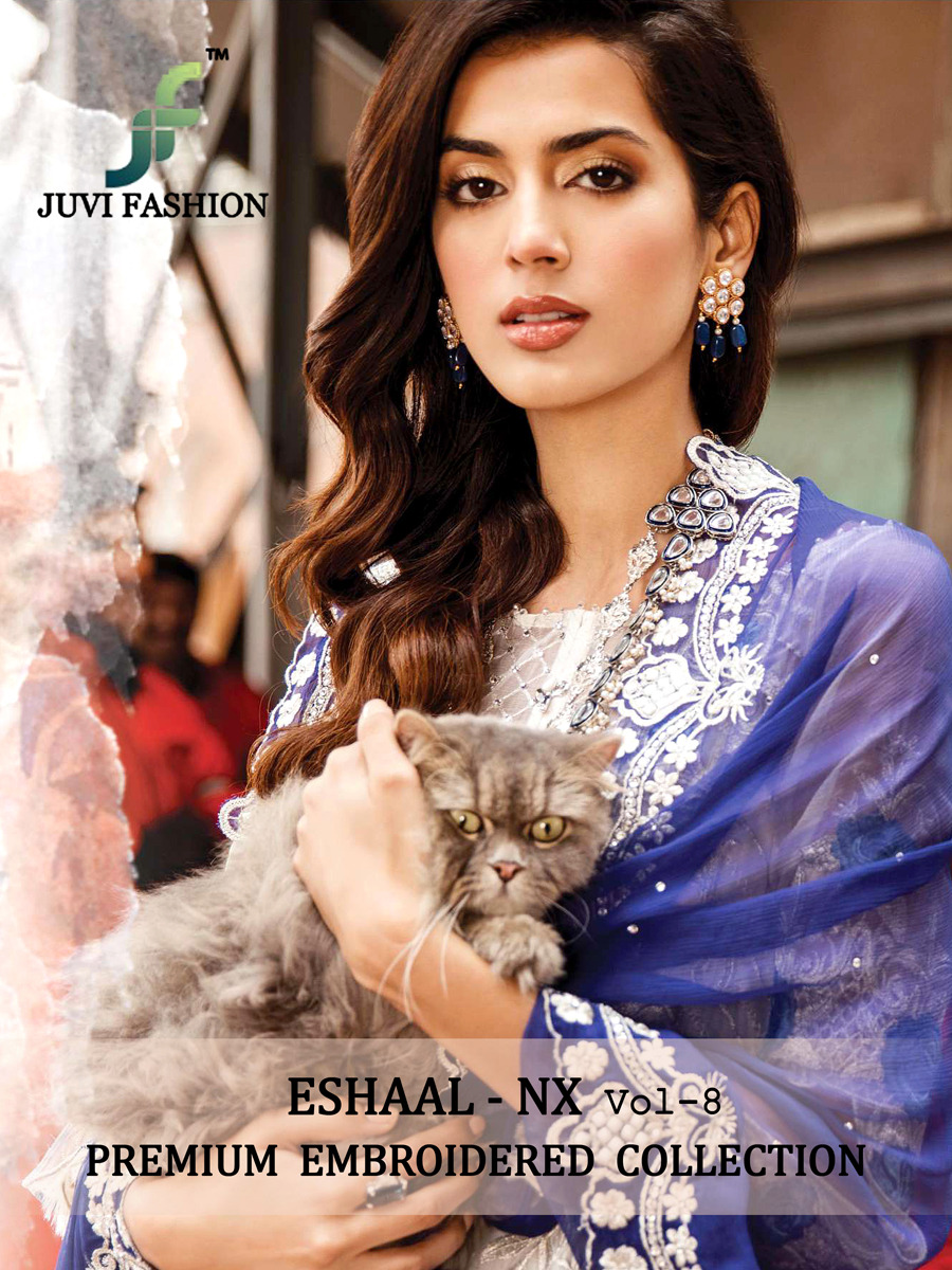eshaal vol 8 nX colorful fancy collection of salwaar suits at reasonable rate