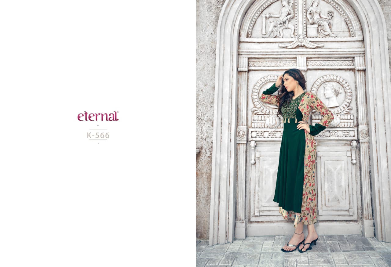 Eternal starlight 4 fancy wear kurties collection at wholesale rate