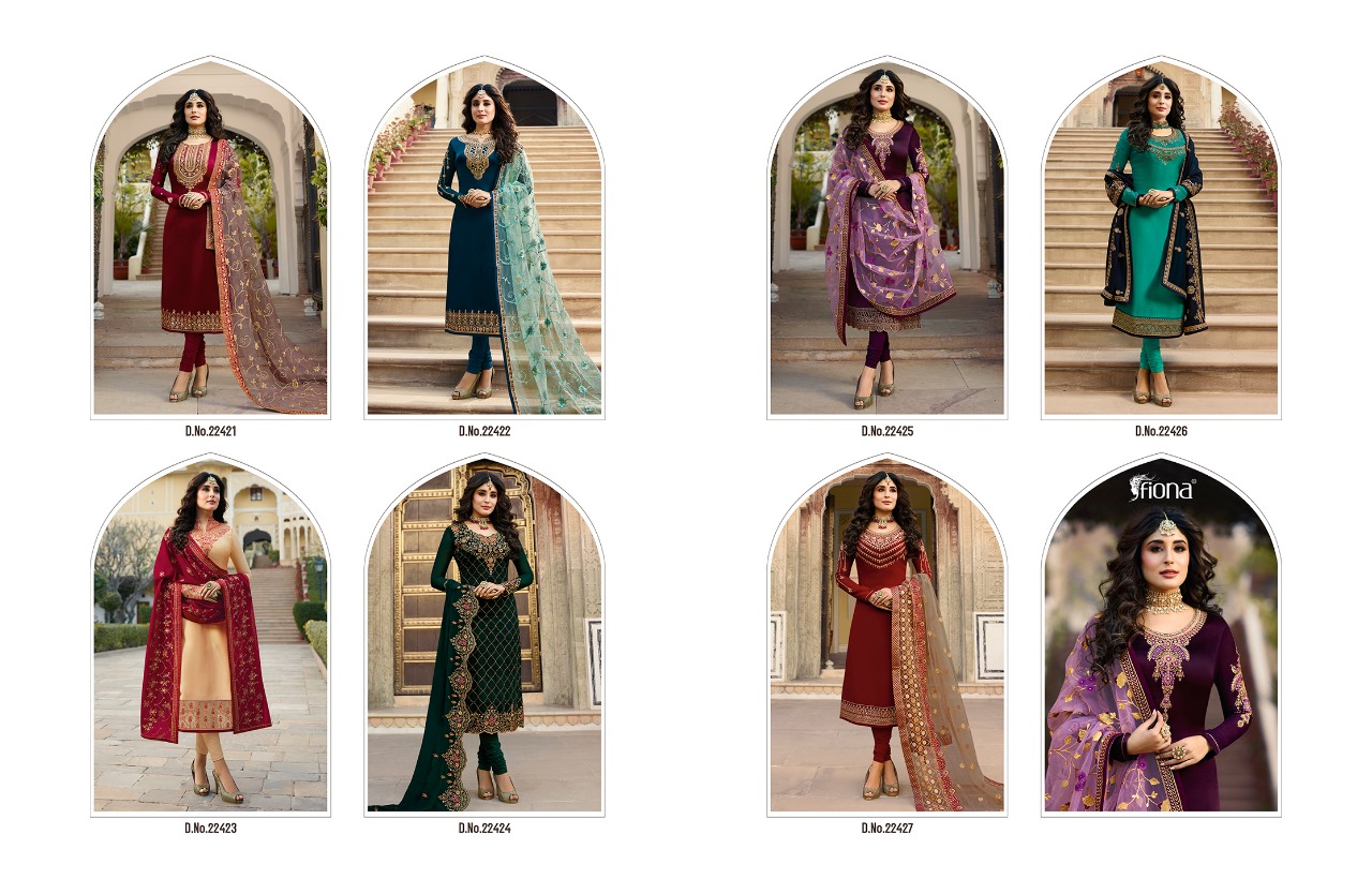 Fiona kritika heavy dupatta vol 2 designer salwar kameez collection