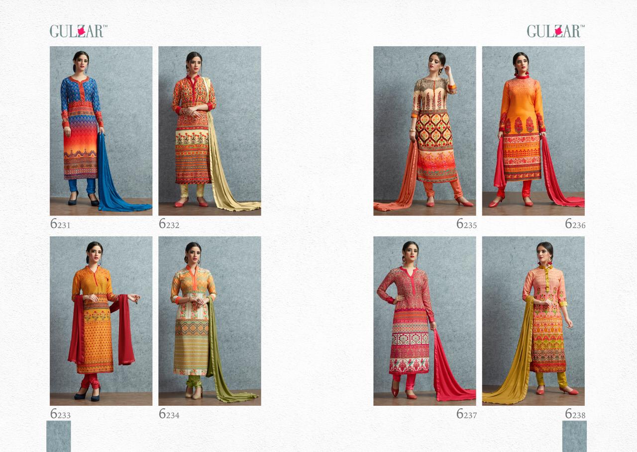Gulzar print pitara summer wear cotton dress collection